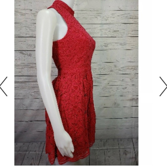Hollister Red Lace Sleeveless Dress Woman’s Size M - Picture 5 of 15